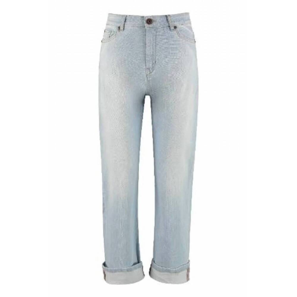 NEW MAXMARA women's olea tailored denim jeans in light indigo